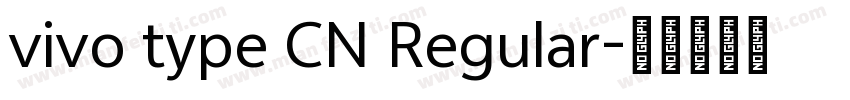 vivo type CN Regular字体转换